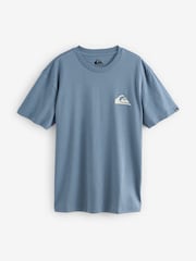 Quiksilver Blue Mini EV Logo Short Sleeve T-Shirt - Image 6 of 8