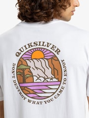 Quiksilver EV Summer Salt Short Sleeve Backprint Graphic Logo T-Shirt - صورة 6 من 8