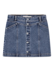 Levi's® Blue Button Front Denim Skirt - Image 1 of 1