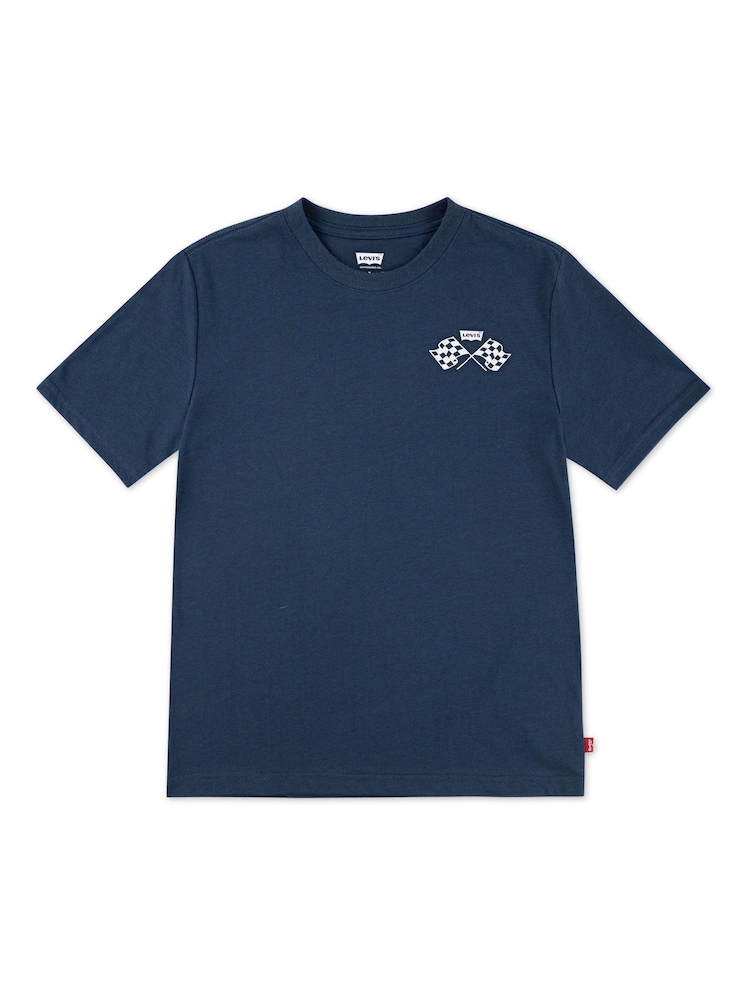 Levi's Speed Trials Back Graphic Print Short Sleeve T-Shirt - صورة 1 من 1 Levi's Speed Trials Back Graphic Print Short Sleeve T-Shirt - صورة 1 من 1