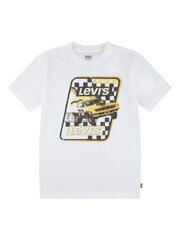 Levi's® White Race To The Finish Logo Short Sleeve T-Shirt - Image 1 of 4