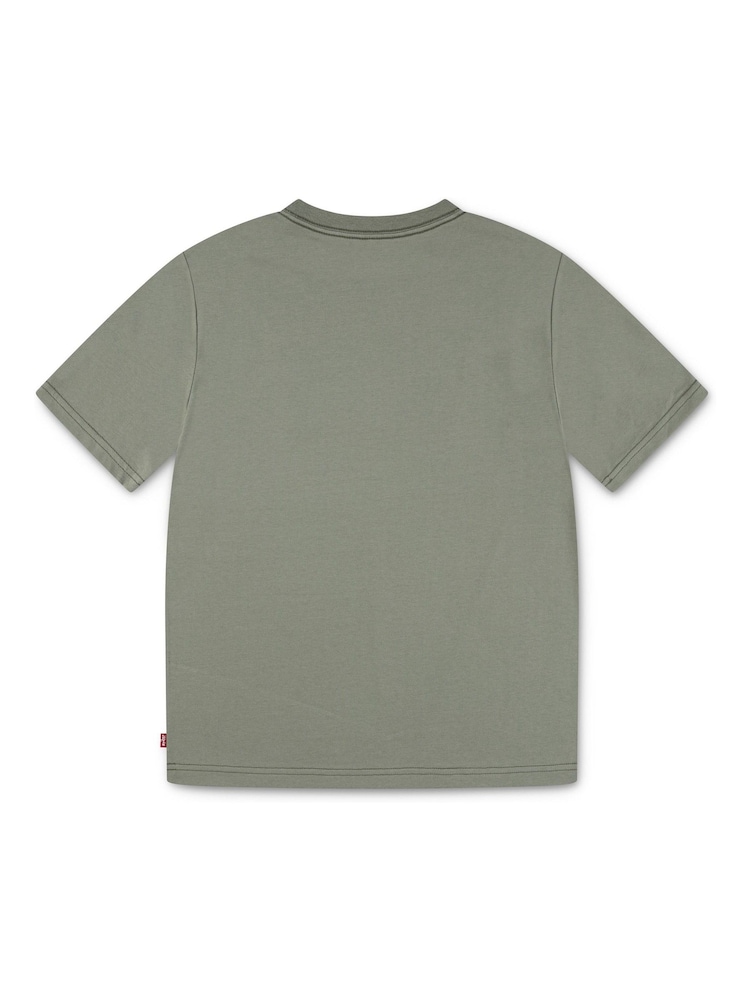 Levi's® Green Batwing Logo Sunrise Desert Short Sleeve T-Shirt - Image 2 of 3 Levi's® Green Batwing Logo Sunrise Desert Short Sleeve T-Shirt - Image 2 of 3
