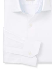 The Savile Row Company Slim Fit Single Cuff Two-Ply Cotton Gold Label Formal Shirt - Image 6 of 6