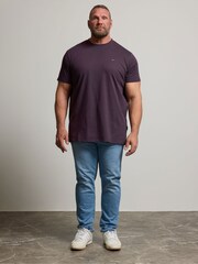 BadRhino Big & Tall Blue Longline T-Shirts 3 Pack - Image 3 of 9