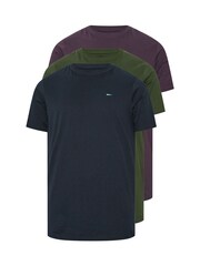 BadRhino Big & Tall Blue Longline T-Shirts 3 Pack - Image 6 of 9