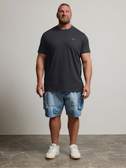 BadRhino Big & Tall Blue Longline T-Shirts 5 Pack - Image 3 of 8