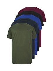 BadRhino Big & Tall Blue Longline T-Shirts 5 Pack - Image 6 of 8