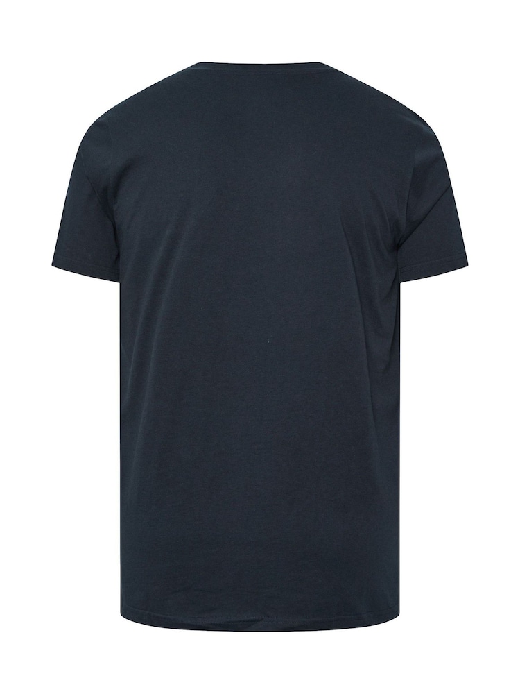 BadRhino Big & Tall Blue Longline T-Shirts 5 Pack - Image 8 of 8