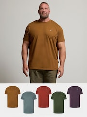 BadRhino Big & Tall Blue T-Shirts 5 Pack - Image 1 of 6