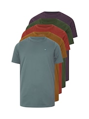 BadRhino Big & Tall Blue T-Shirts 5 Pack - Image 6 of 6