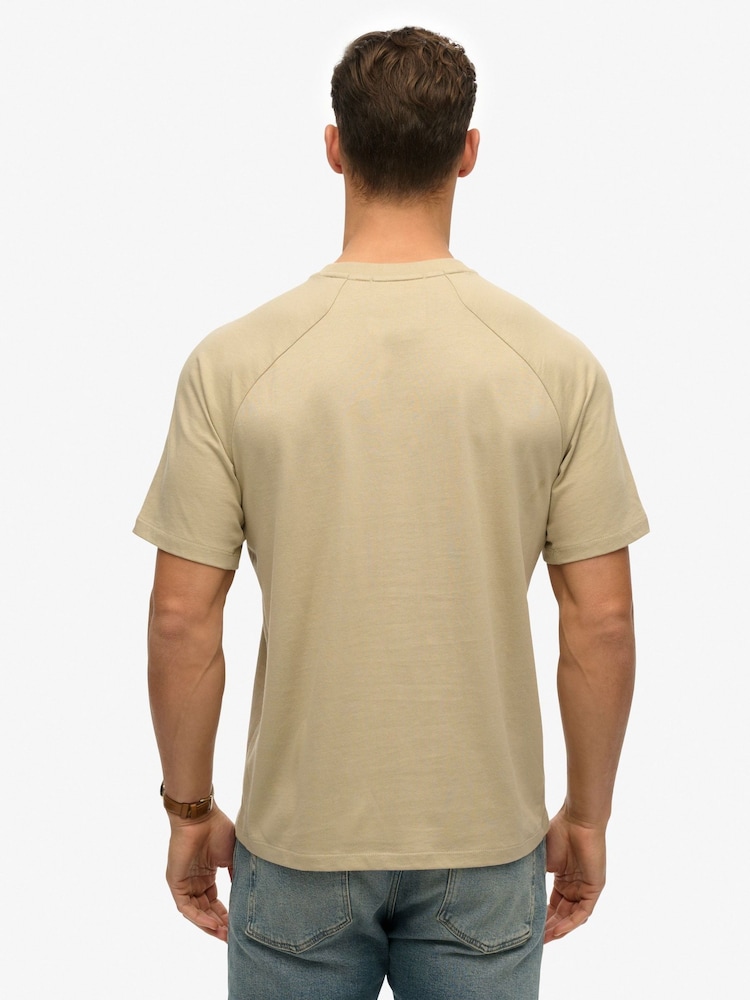 Superdry Brown Tech Relaxed T-Shirt - Image 2 of 6