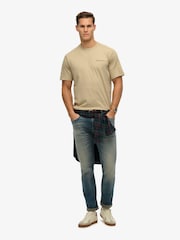 Superdry Brown Tech Relaxed T-Shirt - Image 3 of 6