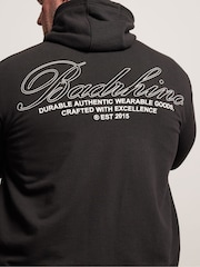 BadRhino Big & Tall Black B Print Zip Thru Jacket - Image 5 of 7