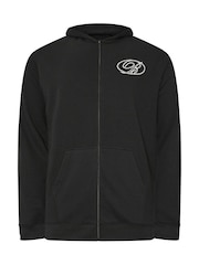 BadRhino Big & Tall Black B Print Zip Thru Jacket - Image 6 of 7