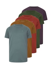BadRhino Big & Tall Blue Navy Longline T-Shirts 5 Pack - Image 6 of 10