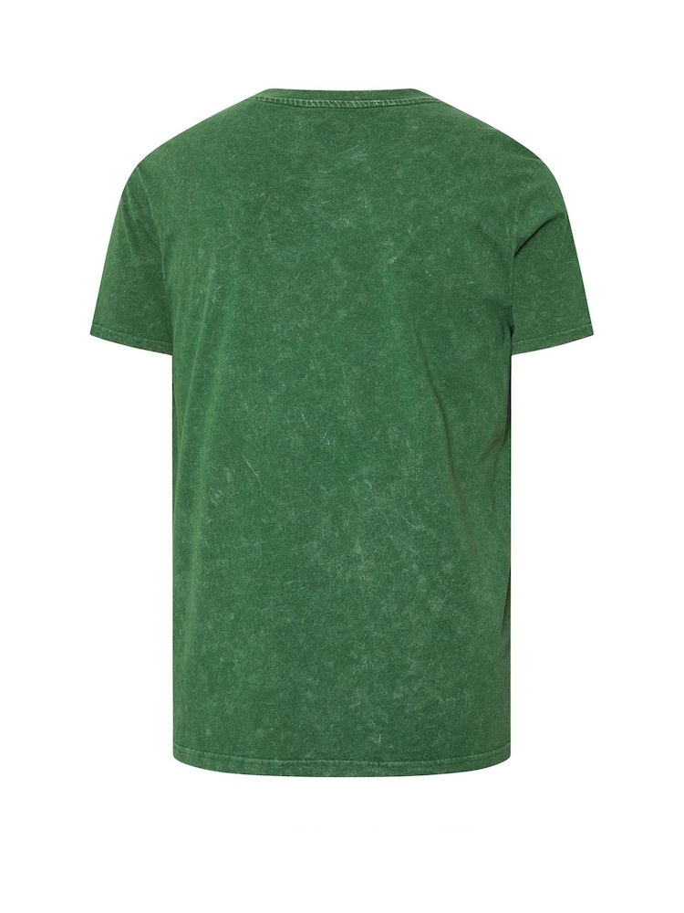 BadRhino Big & Tall Green Jurassic Park Print T-Shirt - Image 2 of 2