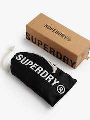 Superdry Grey Square Metal Aviator Sunglasses - Image 6 of 6