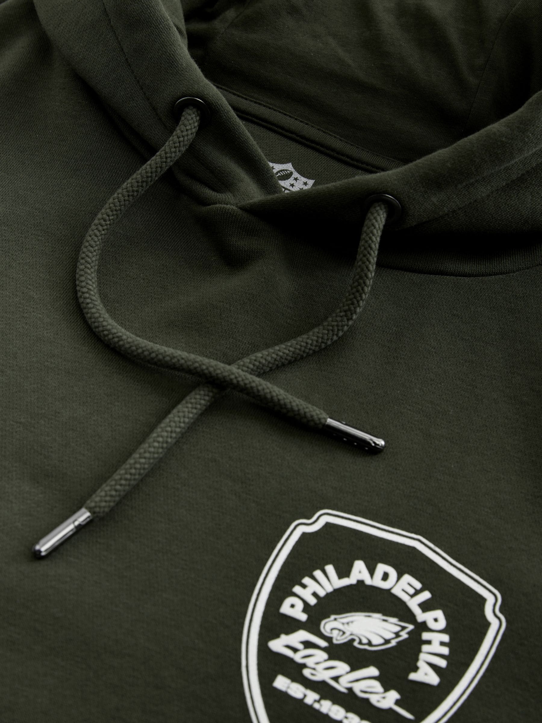 Buy Khaki Green NFL Philadelphia Eagles Graphic License Hoodie