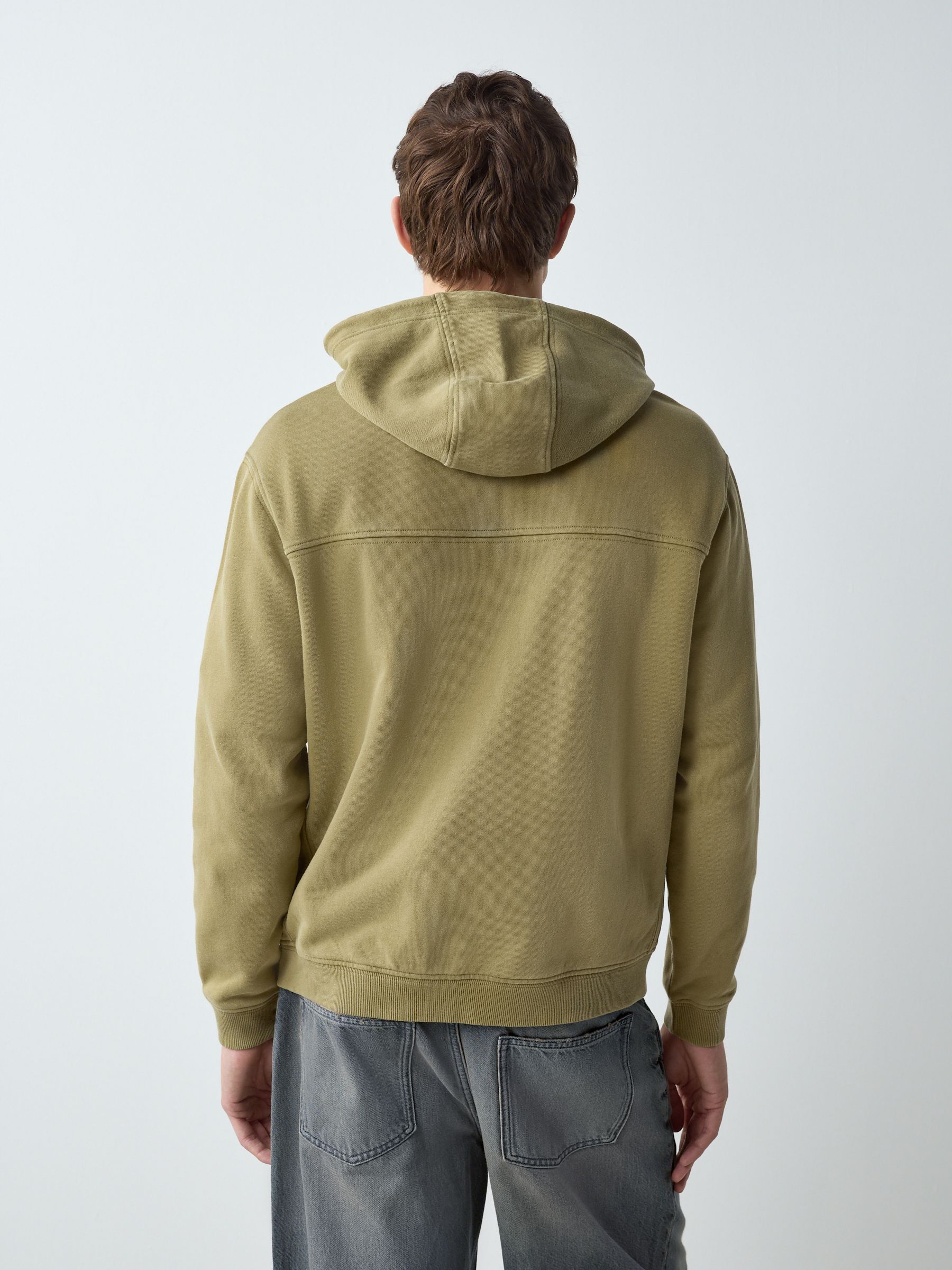 トップス Penultimate Pillow Stuffing Hoodie Buy Зелений - Garment Wash Cotton Rich Heavyweight Zip Through