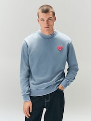 Blue Keith Haring Graphic Crew Neck Sweatshirt - Image 4 of 7