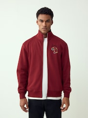 Red Funnel Neck Picasso Licence Graphic Print Zip Through Funnel Sweat Top - Image 3 of 6