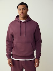 Prune Violet - Măsură regular - Hanorac cu glugă din bumbac gros - Imaginea 1 din 4