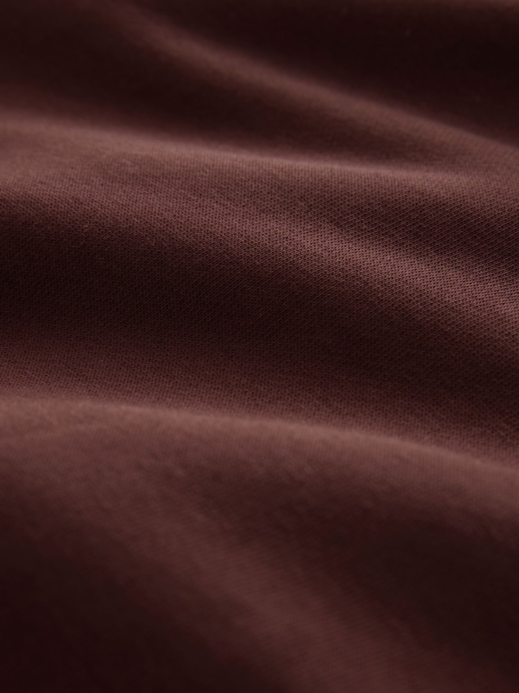 ქლიავისფერი იისფერი - რეგულარული მორგება - მძიმე, ბამბით მდიდარი ჯერსის კაპიშონიანი მაისური „Hoodie“-სგან, ბამბით მდიდარი. - სურათი 7 7-დან