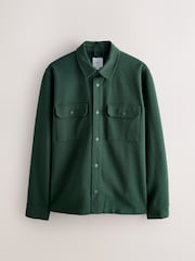 Green N.Premium Jersey Twill Popper Shacket - Image 6 of 9