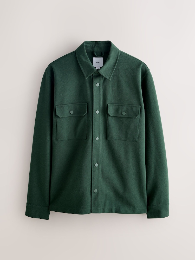 Giacca camicia nera in misto cotone PIOMBO TECH da Uomo