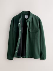 Green N.Premium Jersey Twill Popper Shacket - Image 7 of 9