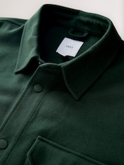 Green N.Premium Jersey Twill Popper Shacket - Image 9 of 9