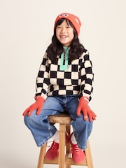 Tog 24 Orange Kids Soay Shaun The Sheep Knit Gloves - Image 2 of 5