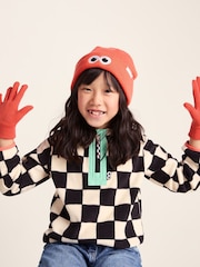 Tog 24 Orange Kids Soay Shaun The Sheep Knit Gloves - Image 4 of 5