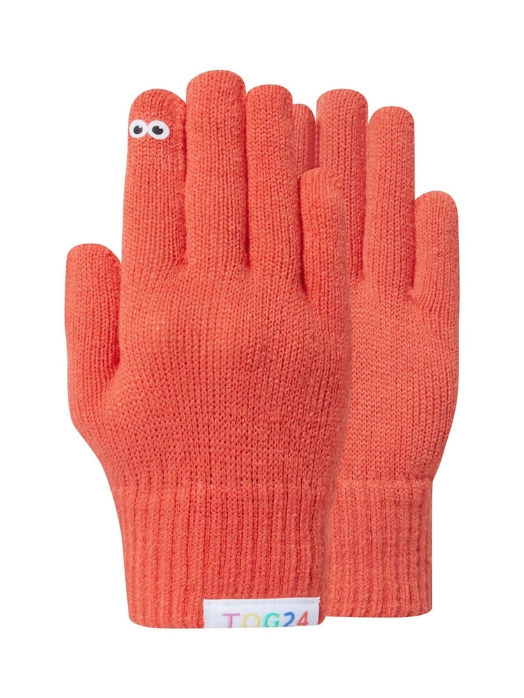 Tog 24 Orange Kids Soay Shaun The Sheep Knit Gloves - Image 5 of 5