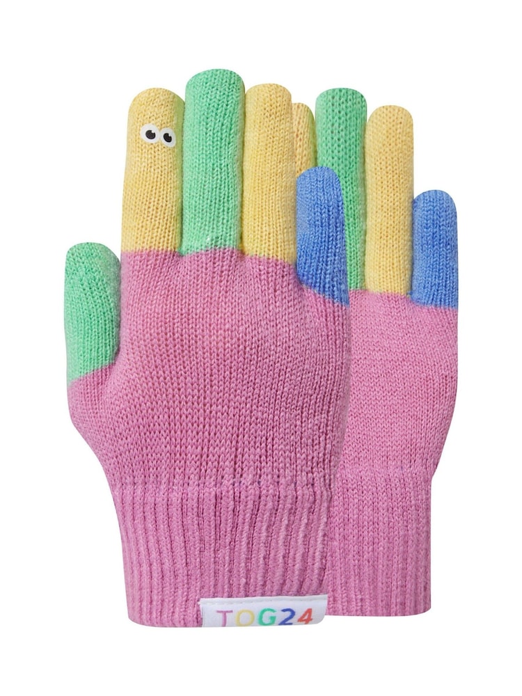 Tog 24 Pink Kids Adal Shaun The Sheep Knit Gloves - Image 4 of 4 Tog 24 Pink Kids Adal Shaun The Sheep Knit Gloves - Image 4 of 4