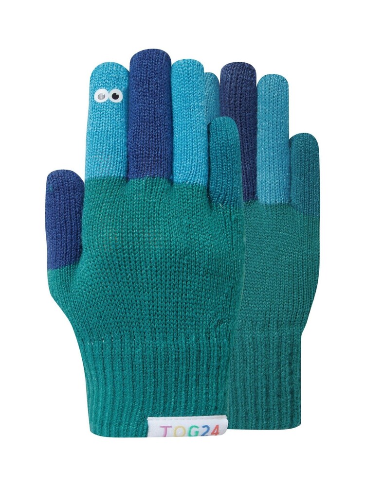 Tog 24 Green Kids Adal Shaun The Sheep Knit Gloves - Image 4 of 4 Tog 24 Green Kids Adal Shaun The Sheep Knit Gloves - Image 4 of 4
