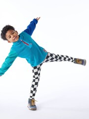 Tog 24 Blue Kids Texel Shaun The Sheep Print Zip Neck Fleece - Image 3 of 5