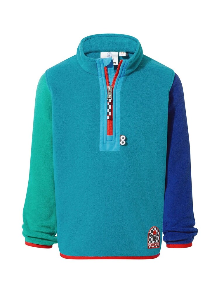 Tog 24 Blue Kids Texel Shaun The Sheep Print Zip Neck Fleece - Image 5 of 5