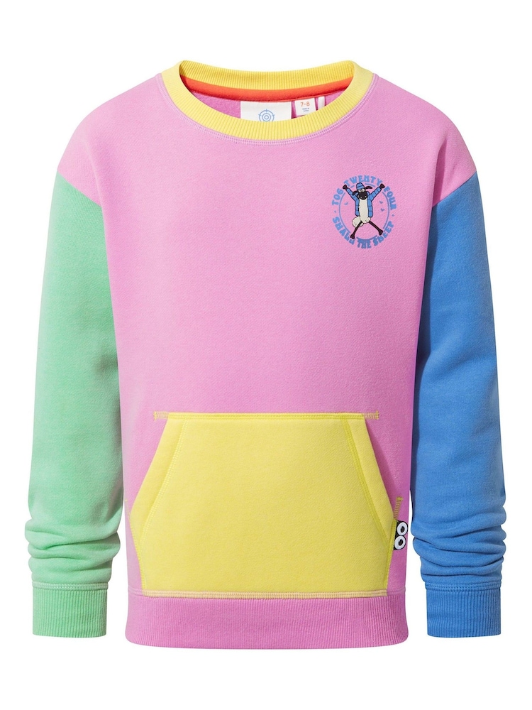Tog 24 Pink Kids Cheviot Shaun The Sheep Sweatshirt - Image 6 of 6