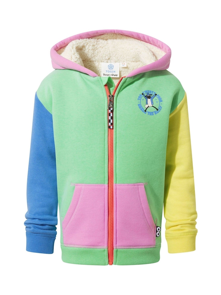 Tog 24 Green Kids Southdown Shaun The Sheep Zip Sweatshirt - Image 6 of 6