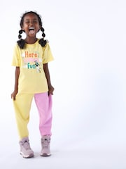 Tog 24 Pink Kids Valais Shaun The Sheep Print Joggers - Image 1 of 6