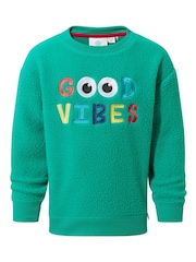 Tog 24 Green Kids Swaledale Shaun The Sheep Sherpa Sweatshirt - Image 6 of 6