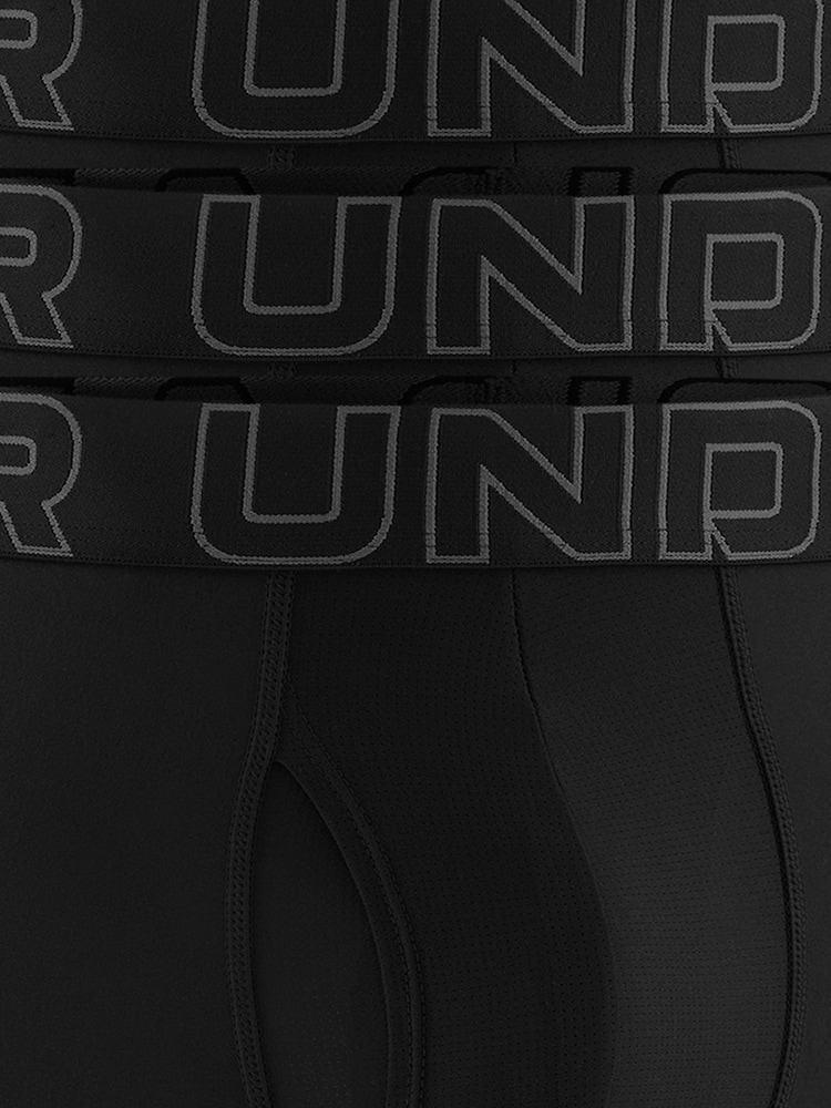 Under Armour Black Performance Tech Mens 9 Inch Underwear 3 Pack - Image 5 of 5