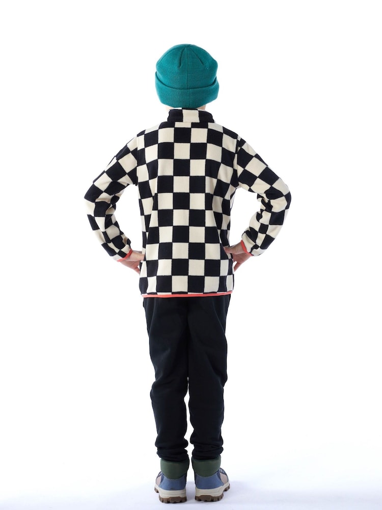 Tog 24 Black Kids Brecknock Shaun The Sheep Print Zip Neck Fleece - Image 2 of 6 Tog 24 Black Kids Brecknock Shaun The Sheep Print Zip Neck Fleece - Image 2 of 6