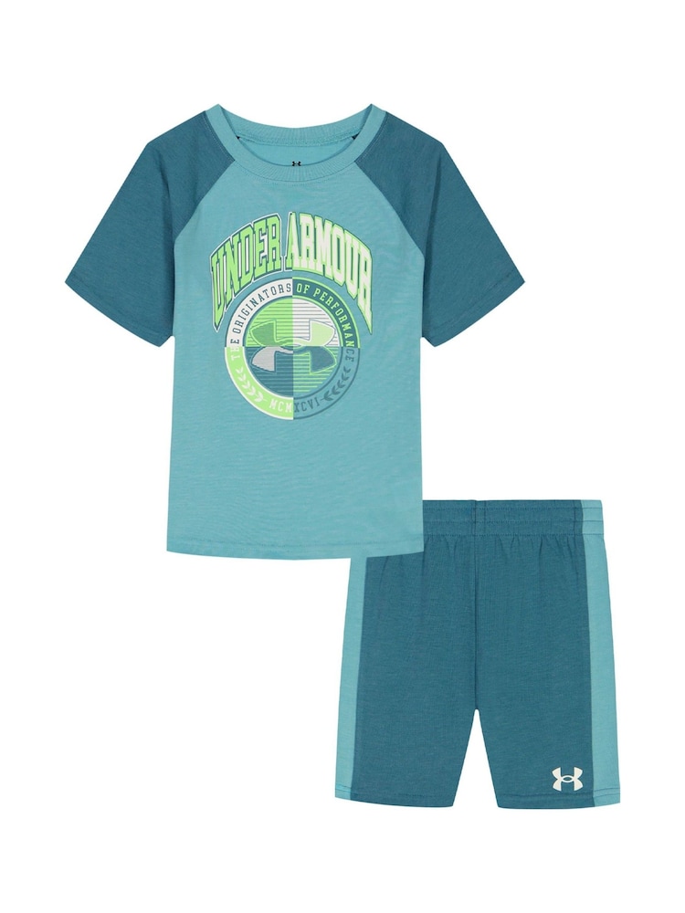 Under Armour Blue Rival Terry Shorts Set - Image 1 of 5