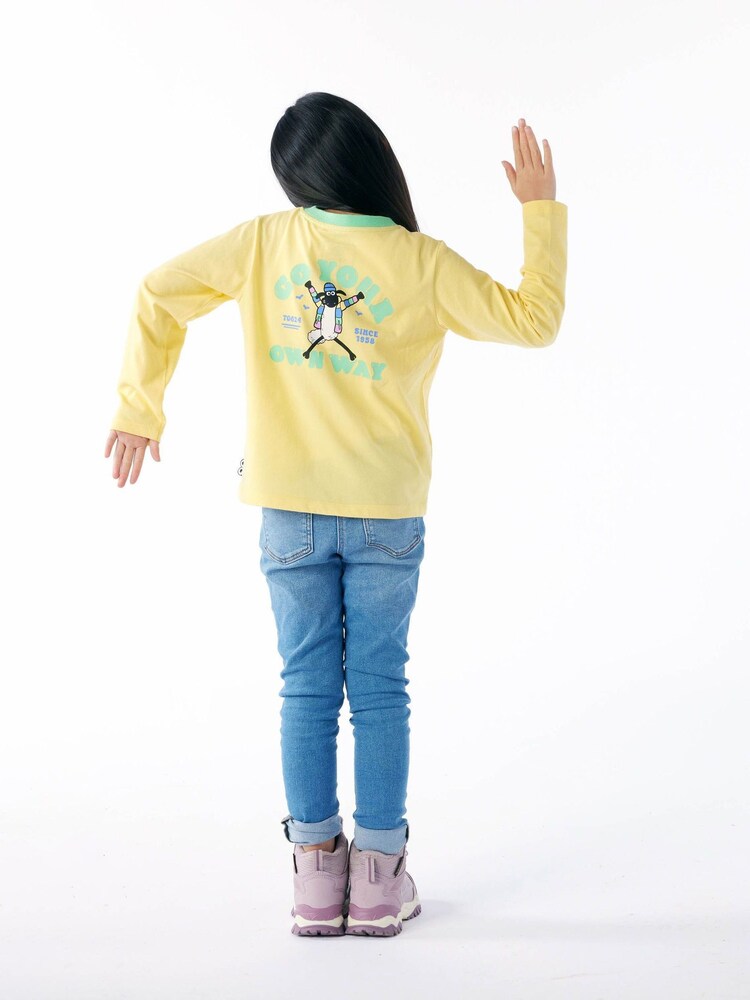 Tog 24 Yellow Kids Ryeland Shaun The Sheep Long Sleeve T-Shirt - Image 2 of 6