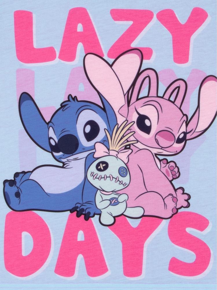 Character Pink Girls Disney Lilo & Stitch Short Pyjamas - Image 9 of 9