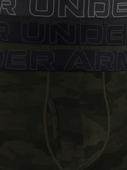 Under Armour Green Performance Cotton Mens 3 Inch Underwear 3 Pack - Image 3 of 3