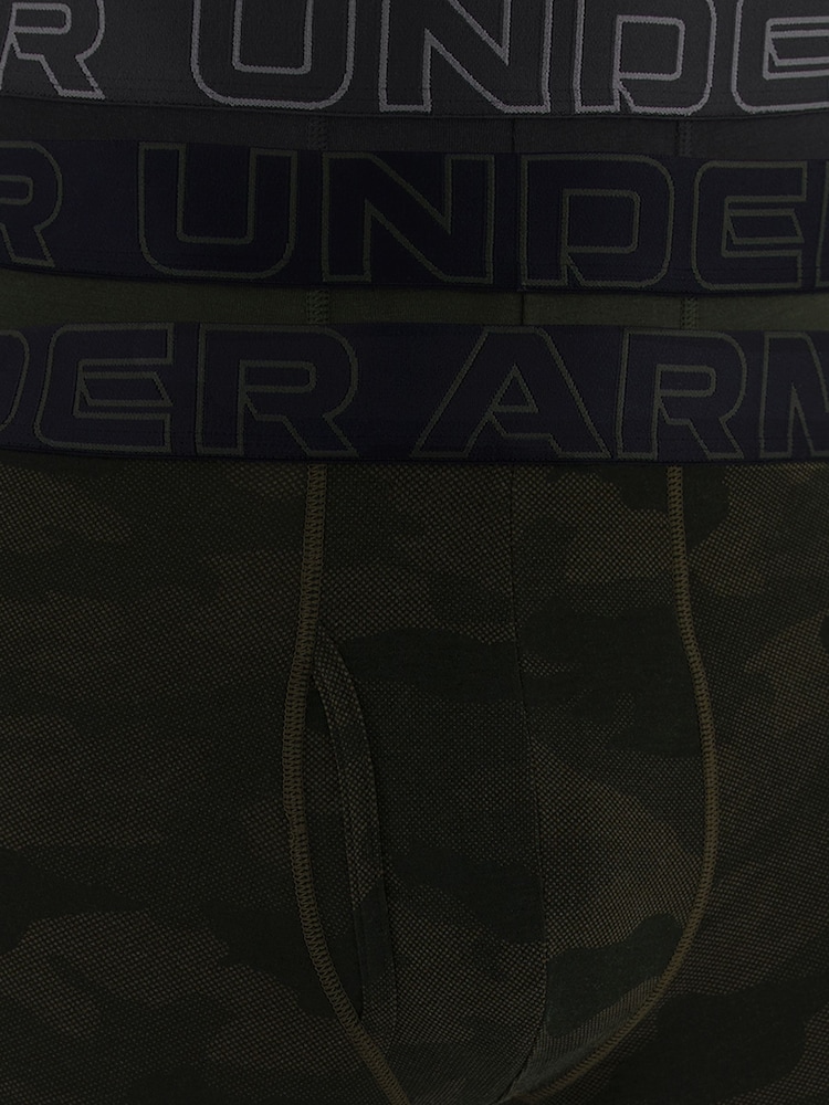 Under Armour Green Performance Cotton Mens 3 Inch Underwear 3 Pack - Image 3 of 3 Under Armour Green Performance Cotton Mens 3 Inch Underwear 3 Pack - Image 3 of 3