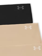Under Armour Brown Pure Stretch No Show Thong 3 Pack - Image 3 of 3